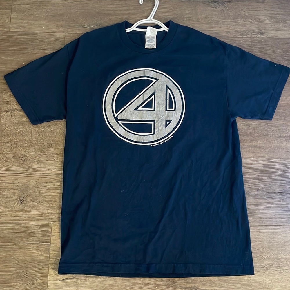 Fantastic 4 Marvel T-shirt 2007 Fox TM Large Y2K